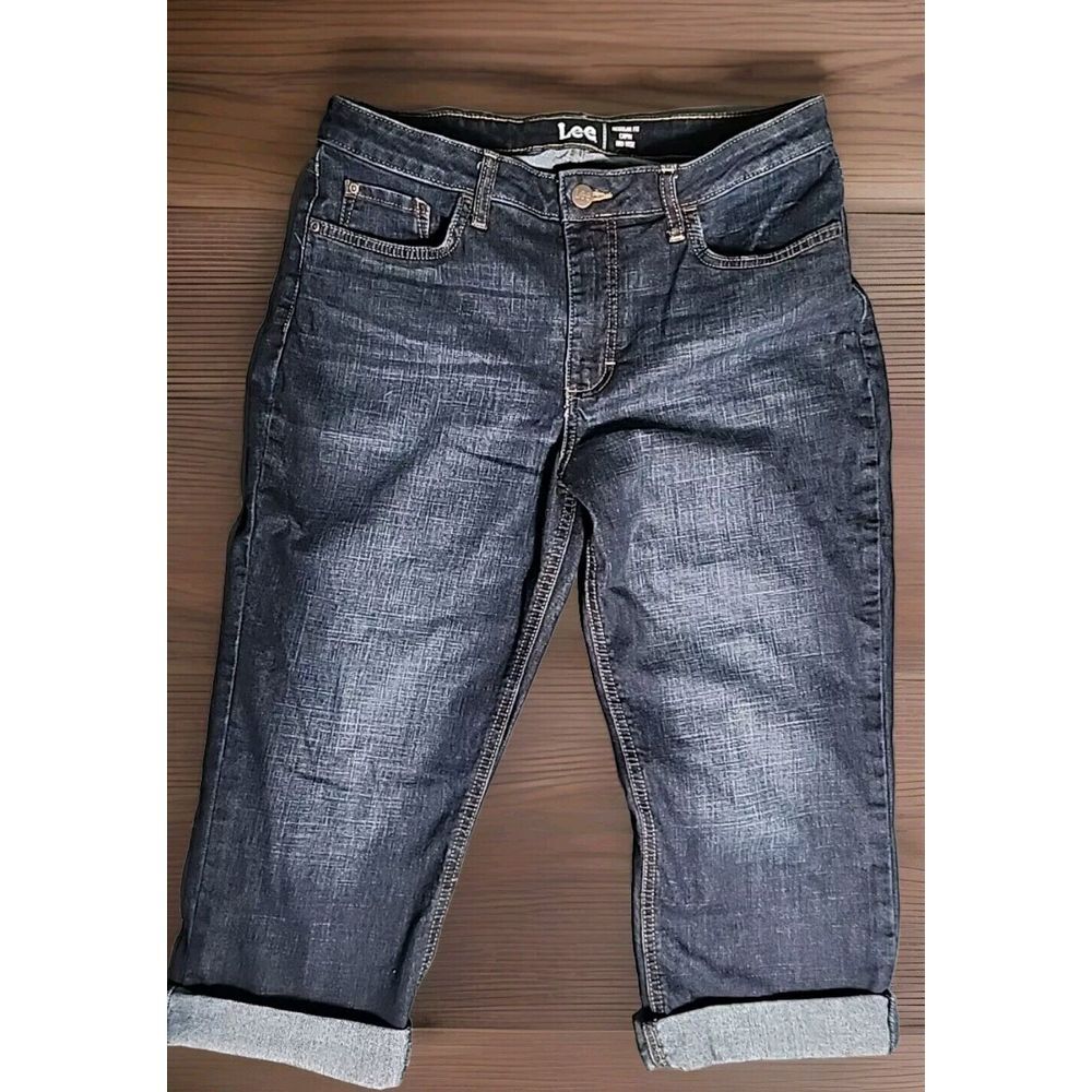 Lee Dark Blue Ankle & Cropped Jeans